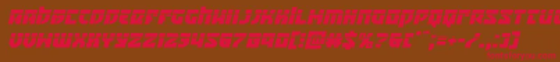 Crazyivanlaserital Font – Red Fonts on Brown Background