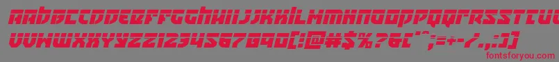 Crazyivanlaserital Font – Red Fonts on Gray Background