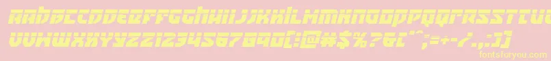 Crazyivanlaserital Font – Yellow Fonts on Pink Background