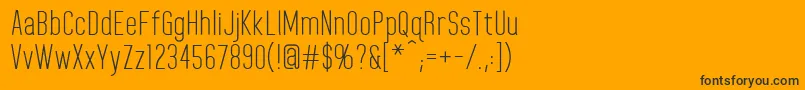 HomeplanetRegular Font – Black Fonts on Orange Background