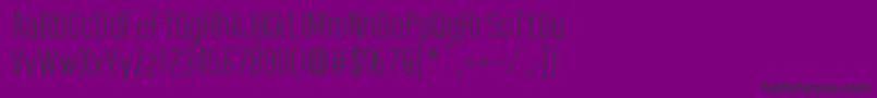 HomeplanetRegular Font – Black Fonts on Purple Background