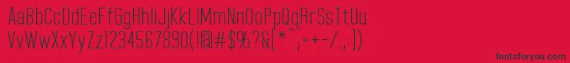 HomeplanetRegular Font – Black Fonts on Red Background