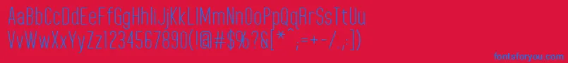 HomeplanetRegular Font – Blue Fonts on Red Background