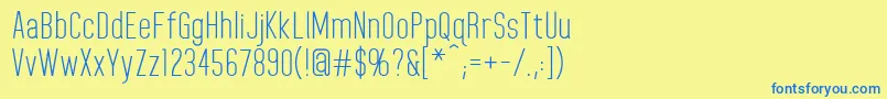 HomeplanetRegular Font – Blue Fonts on Yellow Background