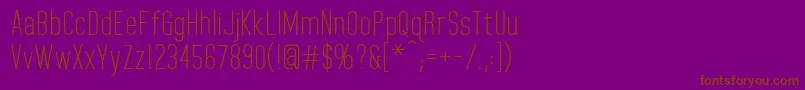 HomeplanetRegular Font – Brown Fonts on Purple Background