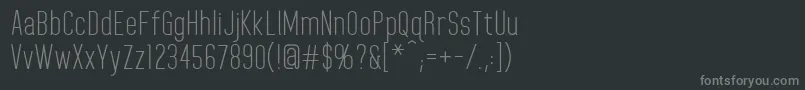 HomeplanetRegular Font – Gray Fonts on Black Background