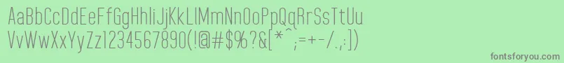 フォントHomeplanetRegular – 緑の背景に灰色の文字