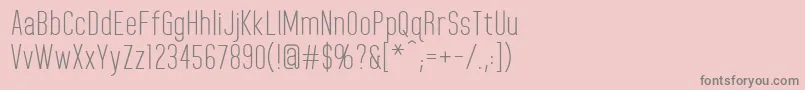 HomeplanetRegular Font – Gray Fonts on Pink Background