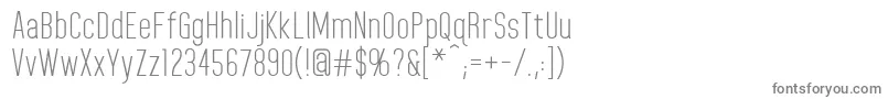 フォントHomeplanetRegular – 白い背景に灰色の文字