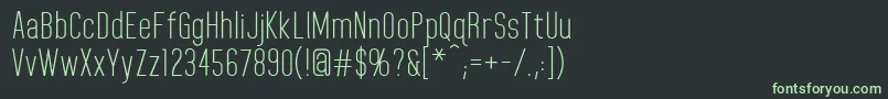 HomeplanetRegular-fontti – vihreät fontit mustalla taustalla
