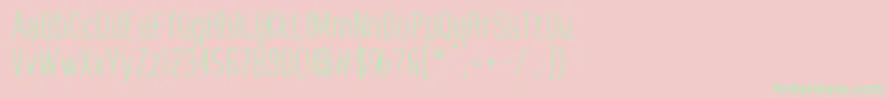HomeplanetRegular Font – Green Fonts on Pink Background