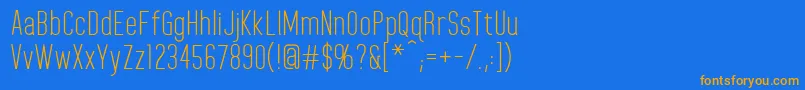 HomeplanetRegular Font – Orange Fonts on Blue Background