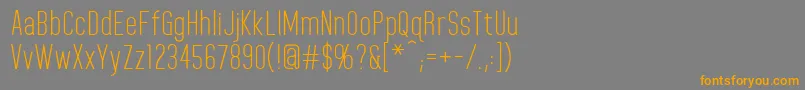 HomeplanetRegular Font – Orange Fonts on Gray Background