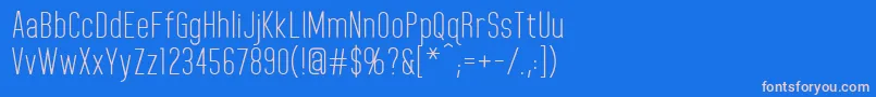 HomeplanetRegular Font – Pink Fonts on Blue Background