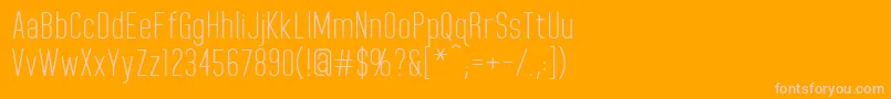 HomeplanetRegular Font – Pink Fonts on Orange Background