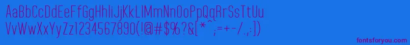 HomeplanetRegular Font – Purple Fonts on Blue Background