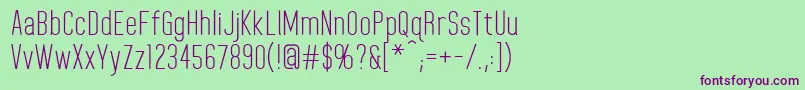 HomeplanetRegular Font – Purple Fonts on Green Background