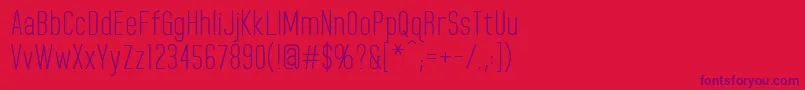 HomeplanetRegular Font – Purple Fonts on Red Background