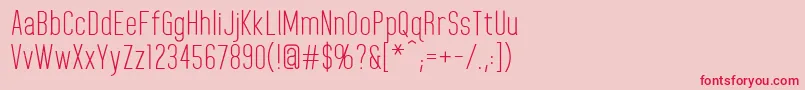 HomeplanetRegular Font – Red Fonts on Pink Background