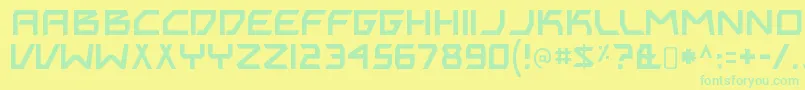 Saiba mais sobre a fonte BitingmynailsRegular Fonte BitingmynailsRegular – fontes verdes em um fundo amarelo