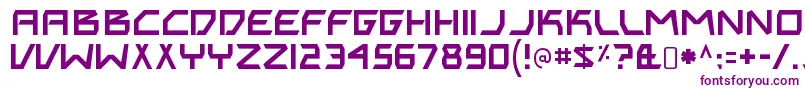 BitingmynailsRegular Font – Purple Fonts on White Background