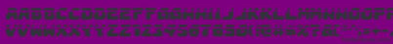 AstropolisLaser Font – Black Fonts on Purple Background