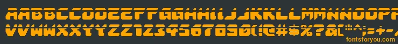 AstropolisLaser Font – Orange Fonts on Black Background