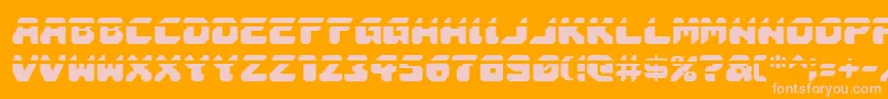 フォントAstropolisLaser – オレンジの背景にピンクのフォント