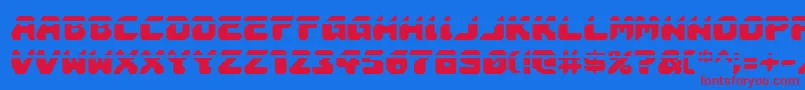 AstropolisLaser Font – Red Fonts on Blue Background