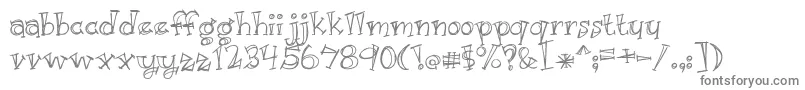 Just Kidding-Schriftart – Graue Schriften