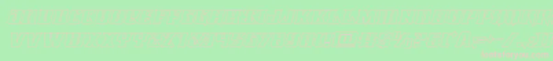 Lifeforceoutital Font – Pink Fonts on Green Background