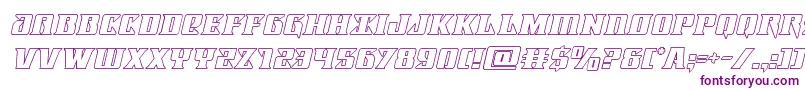 Lifeforceoutital Font – Purple Fonts on White Background