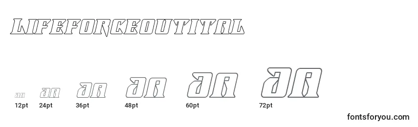 Lifeforceoutital Font Sizes