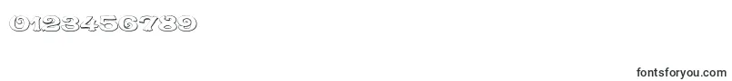 フォントCaracteredoubletBeveled – 数字と数値のためのフォント
