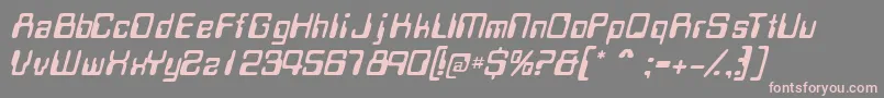 MagcardsskItalic Font – Pink Fonts on Gray Background
