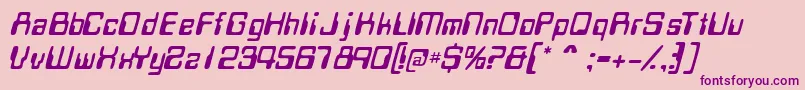 Шрифт MagcardsskItalic – фиолетовые шрифты на розовом фоне