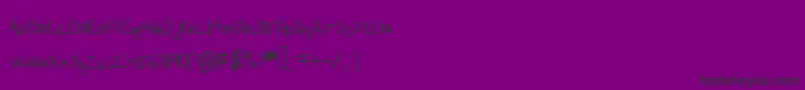 Bonbon Font – Black Fonts on Purple Background