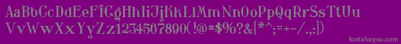 Waschkueche Font – Gray Fonts on Purple Background