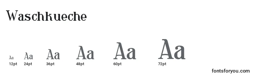 Waschkueche Font Sizes