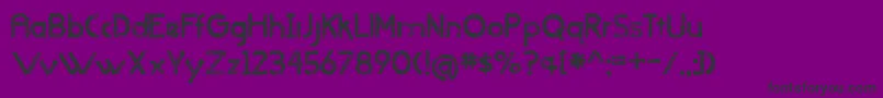 WhenItRainsOldVersion Font – Black Fonts on Purple Background
