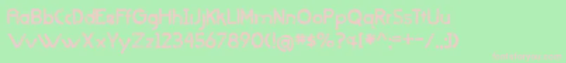 WhenItRainsOldVersion Font – Pink Fonts on Green Background