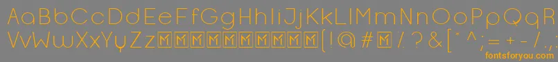 OpificioLight Font – Orange Fonts on Gray Background