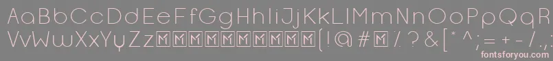 OpificioLight Font – Pink Fonts on Gray Background