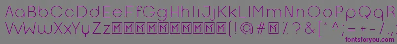 OpificioLight Font – Purple Fonts on Gray Background