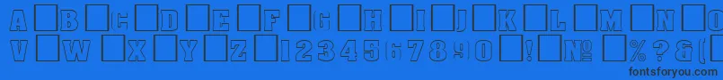 Подробнее о шрифте DgAachenoutlineNormal Шрифт DgAachenoutlineNormal – чёрные шрифты на синем фоне
