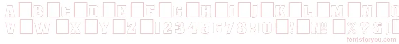 DgAachenoutlineNormal Font – Pink Fonts on White Background
