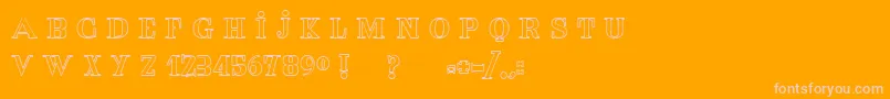 En savoir plus sur la police TheRedHorse Police TheRedHorse – polices roses sur fond orange