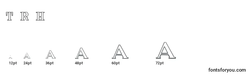 TheRedHorse Font Sizes