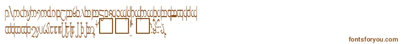 Шрифт TengwarVer.5 – коричневые шрифты на белом фоне