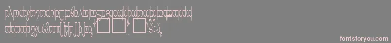 TengwarVer.5-Schriftart – Rosa Schriften auf grauem Hintergrund